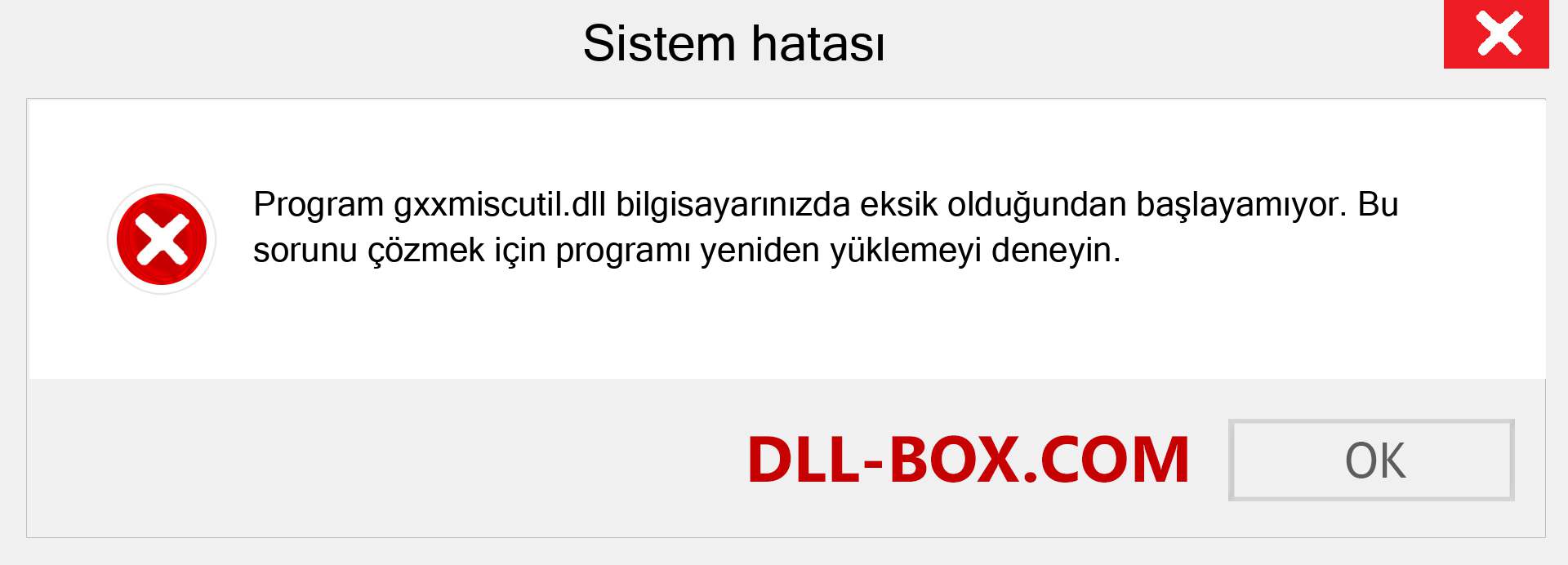 gxxmiscutil.dll dosyası eksik mi? Windows 7, 8, 10 için İndirin - Windows'ta gxxmiscutil dll Eksik Hatasını Düzeltin, fotoğraflar, resimler